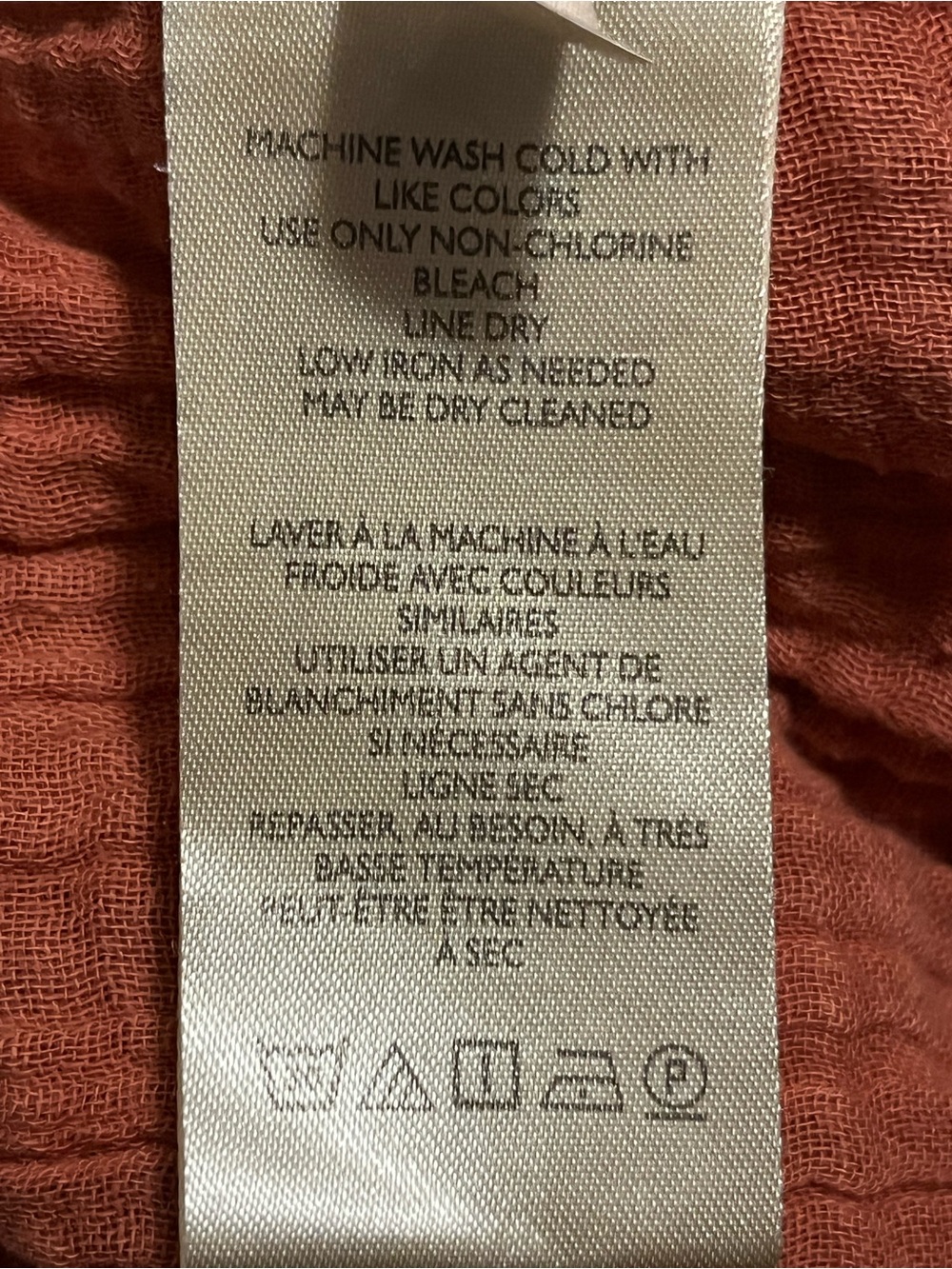 Free People Linda Jo Midi Dress Gauze Embroidered Button Front Rust L - Picture 14 of 15